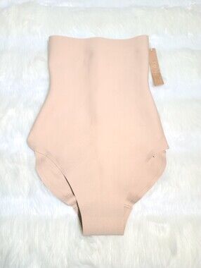 SKIMS Body Core Sculpt Zoned High Waisted Brief Cream Clay Women Large NEW
